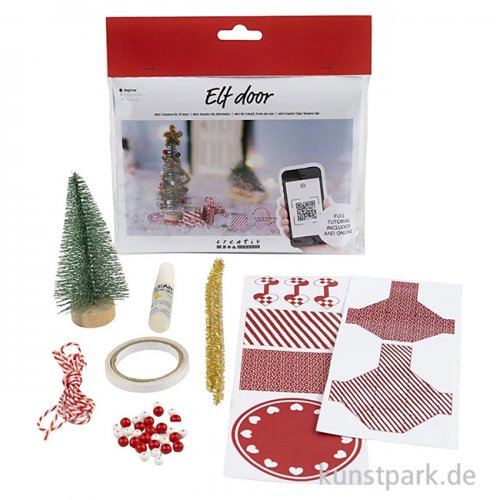 Mini-Kreativ-Kit Wichteltür, Weihnachtsbaum