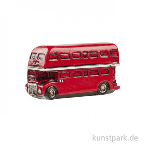 Miniatur Doppeldecker Bus - Vintage, 6x3 cm