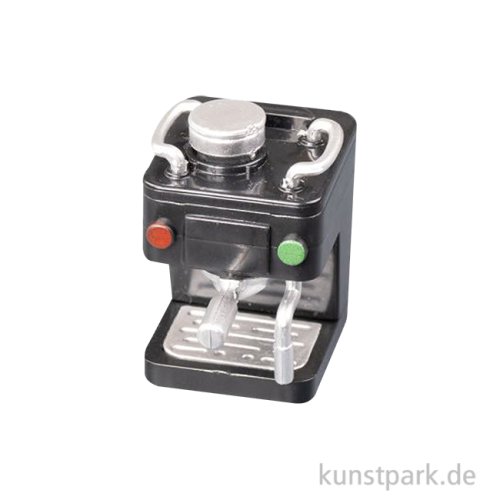 Miniatur Espresso-Maschine, Schwarz, 3 x 2 cm