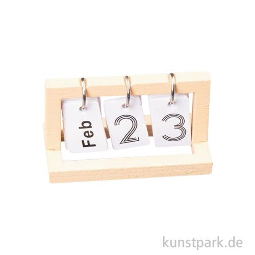 Miniatur Klapp-Kalender, 4 x 2 cm