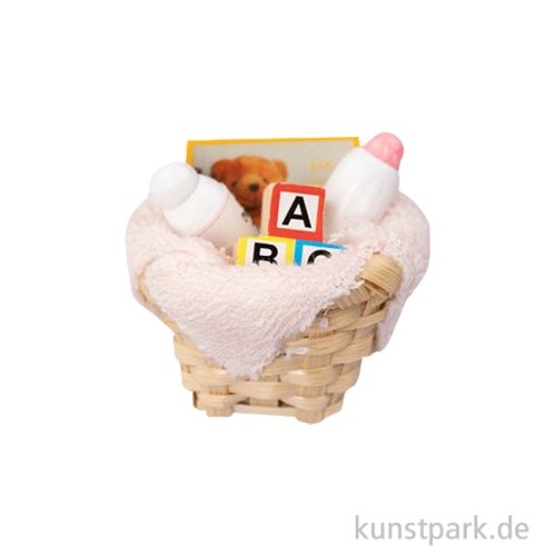 Miniatur Körbchen Baby, 2,7 cm