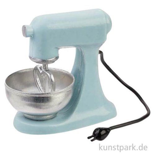 Miniatur Küchenmaschine, Hellblau, 3 x 3 x 2 cm