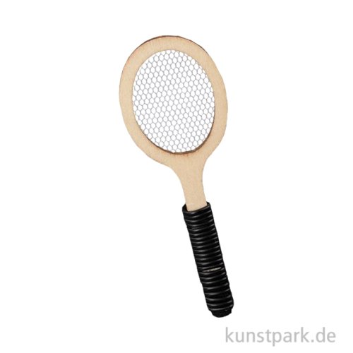 Miniatur Tennisschläger, Natur, 6,2 cm