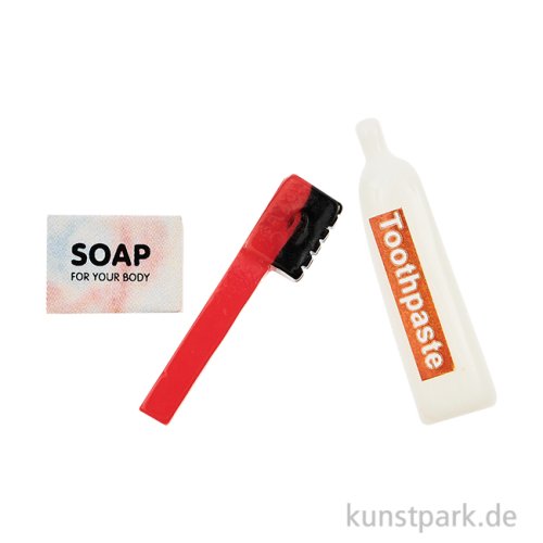 Miniatur Zahnpflegeset, 3-teilig