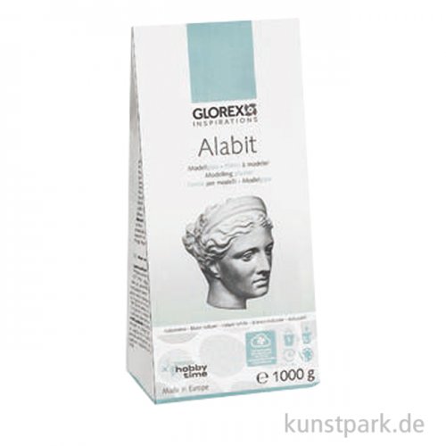 Modelliergips Alabit Weiß, 1 kg