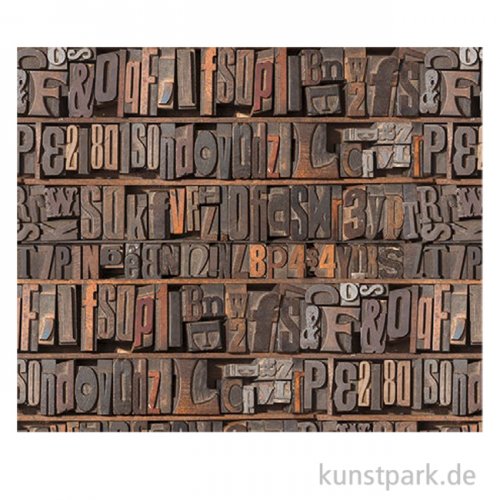 Motiv-Fotokarton Buchstaben, 49,5 x 68 cm, 300g