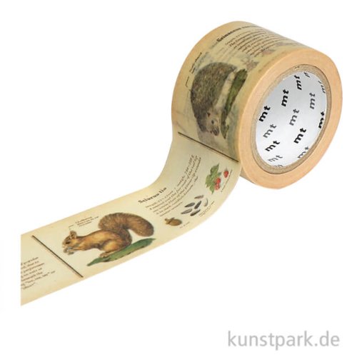 MT Masking Tape Encyclopedia Animal, 30 mm, 7 m Rolle