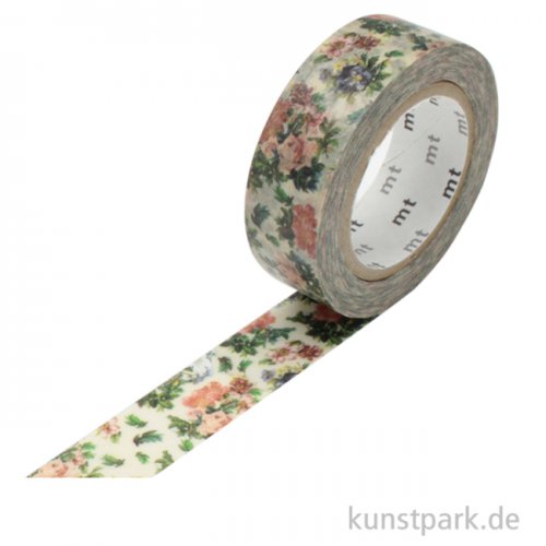 MT Masking Tape Mini Flower botanical Art - 15 mm, 7 m Rolle