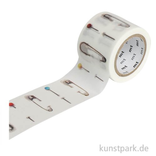 MT Masking Tape Safety Pin Dress Pin R, 35 mm, 7 m Rolle