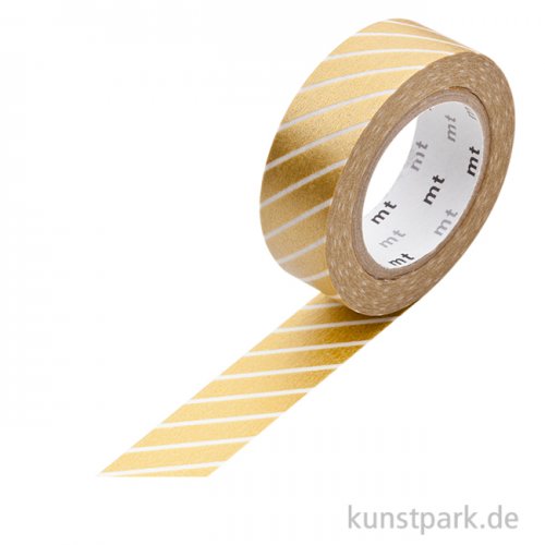 MT Masking Tape Stripe Gold - 15 mm, 7 m Rolle