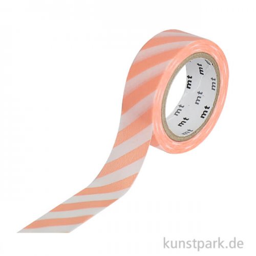 MT Masking Tape Stripe Salmon Pink, 15 mm, 7 m Rolle