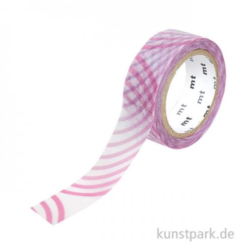 MT Masking Tape Wave Pattern Moire, 15 mm, 7 m Rolle