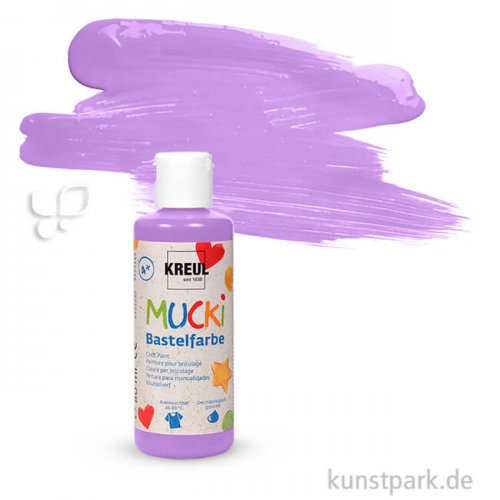 MUCKI Bastelfarbe für Kinder 80 ml | Violett