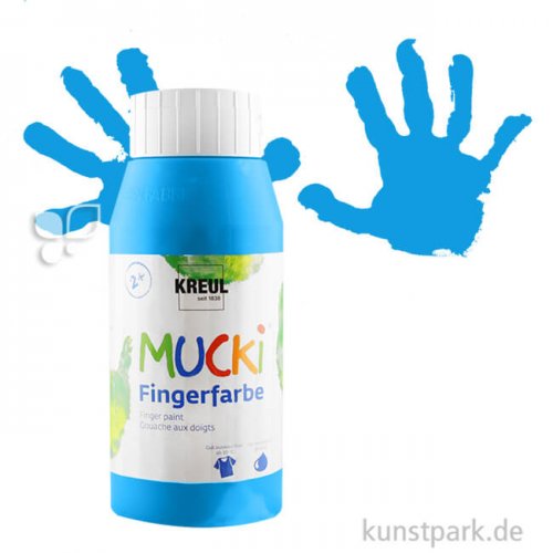 MUCKI Fingerfarbe - cremig & pastos 750 ml | Blau