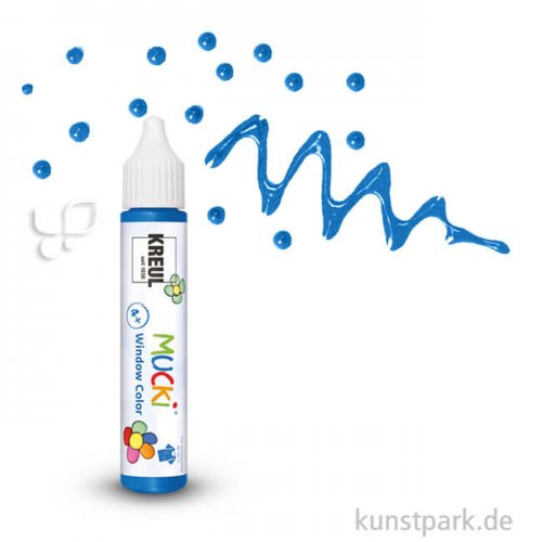 MUCKI Window Color Pen 29 ml Einzelfarbe | Dunkelblau