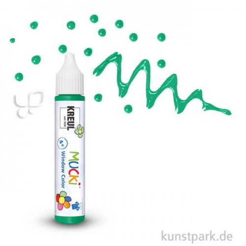 MUCKI Window Color Pen 29 ml Einzelfarbe | Dunkelgrün
