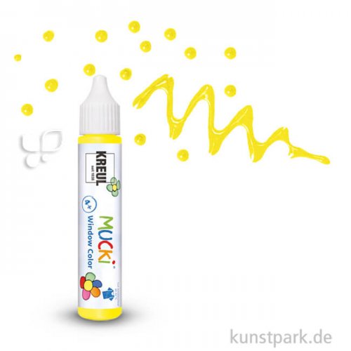 MUCKI Window Color Pen 29 ml Einzelfarbe | Gelb