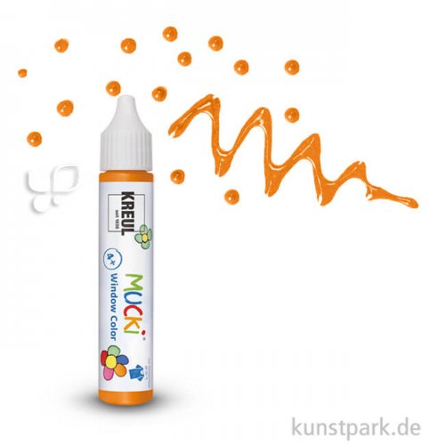 MUCKI Window Color Pen 29 ml Einzelfarbe | Orange