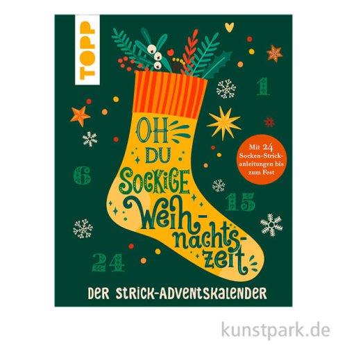 Oh du sockige Weihnachtszeit - Strick Adventskalender, Topp Verlag