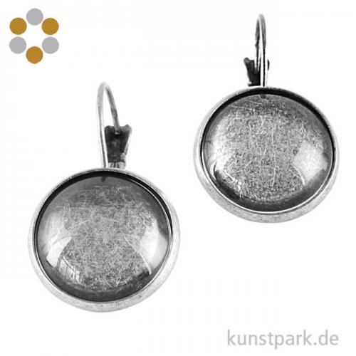 Ohrring Vintage Collection - Rund, Durchmesser 1,7cm mit Cabochon