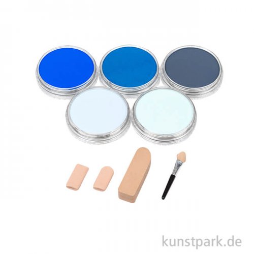 PanPastel Starter Set - 5 x 9 ml blaue Farbtöne