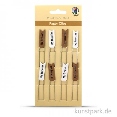 Paper Clips - My Favorite, 8 Stück sortiert Schwarz