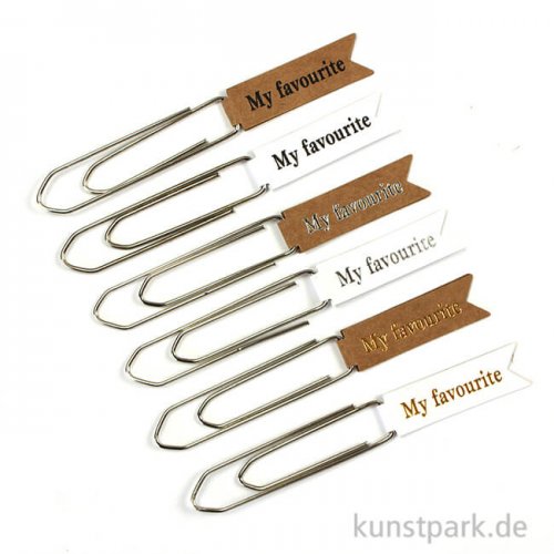 Paper Clips - My Favorite, 8 Stück sortiert