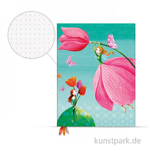 PAPERBLANKS Dot-Grid Planer - Fröhlicher Frühling, 180x230mm