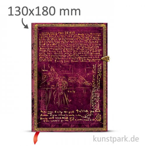 PAPERBLANKS Notizbuch - Die Bronte-Geschwister, Blanko 130 x 180 mm