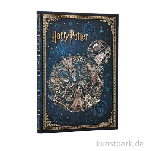 PAPERBLANKS Notizbuch - Harry Potter, Hogwarts, Blanko, 12 x 18 cm