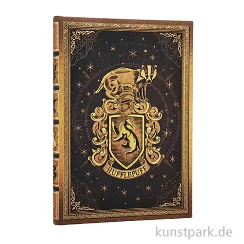 PAPERBLANKS Notizbuch - Harry Potter, Hufflepuff, Blanko, 12 x 18 cm