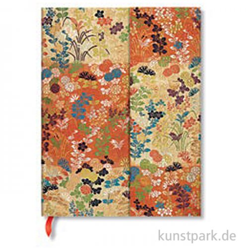 PAPERBLANKS Notizbuch - Japanische Kimonos, Kara-ori, Blanko 18 x 23 cm