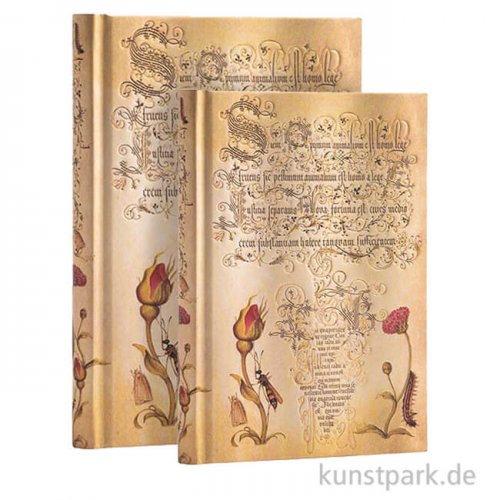 PAPERBLANKS Notizbuch - Mira Botanica - Flämische Rose - Blanko