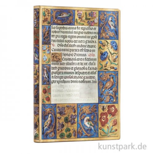 PAPERBLANKS Notizbuch - Spinola-Stundenbuch, Blanko, 13 x 18 cm
