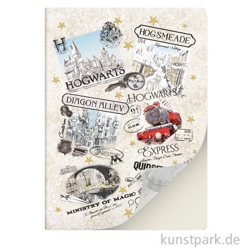 PAPERBLANKS Notizheft - Harry Potter, The Wizarding World, Blanko, A5