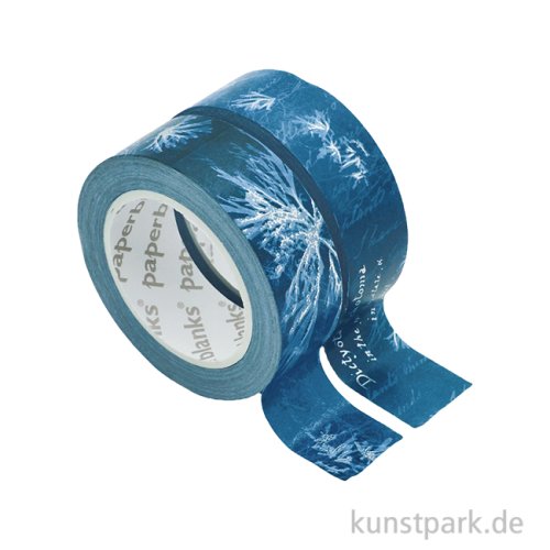 PAPERBLANKS Washi Tape Set, 2 x 10m - Meeresblumen Cyanotypie