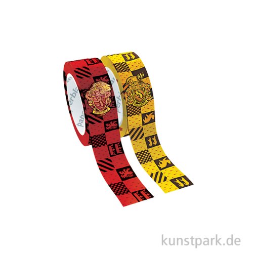 PAPERBLANKS Washi Tapes, 2 x 10m - Harry Potter, Gryffindor Hufflepuff