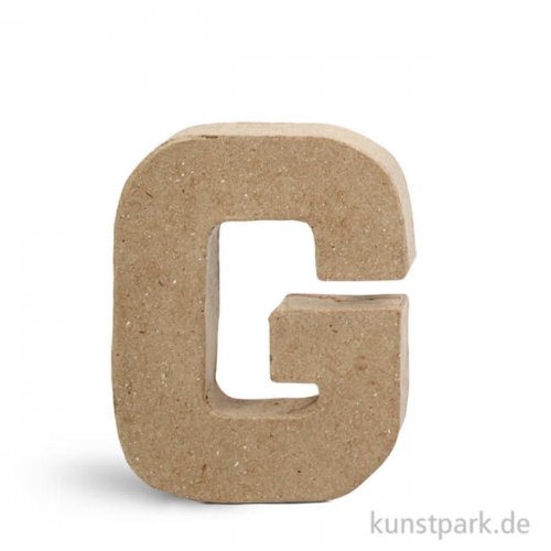 Pappmaché-Buchstaben - handgearbeitet 10 cm Einzeln | G