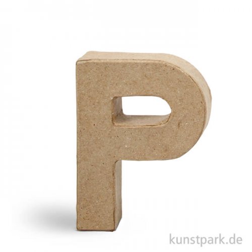 Pappmaché-Buchstaben - handgearbeitet 10 cm Einzeln | P