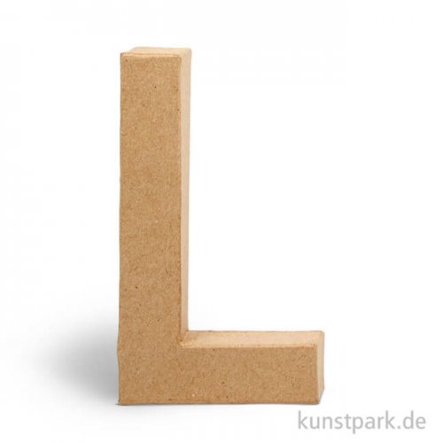 Pappmaché-Buchstaben - handgearbeitet 20,5 cm Einzeln | L