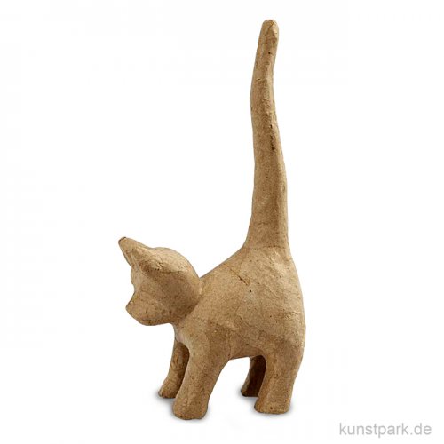 Pappmaché - Katze, handgemacht, Höhe 28 cm