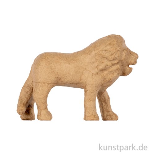 Pappmaché Löwe, 9 cm