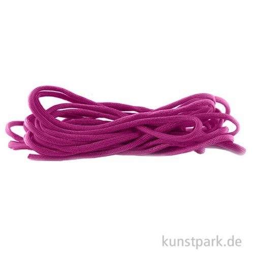 Paracord Schnur - hoch reißfest aus Nylon, 2 x 4 mm, 5 Meter 5 m | Purpur