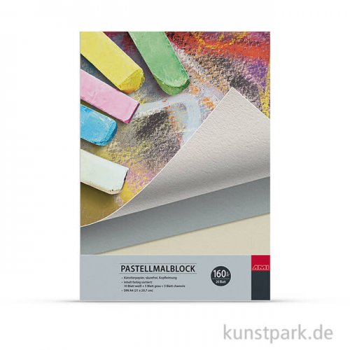 Pastellmalblock, 20 Blatt, 160 g DIN A4