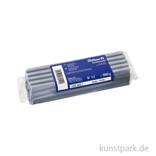 Pelikan Plastilin Knetmasse, Grau, 1 kg