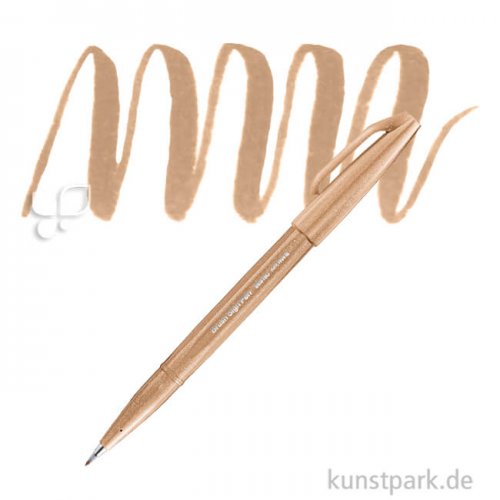 PENTEL Arts Brush Sign Pen - Pastell Einzelstift | Beige