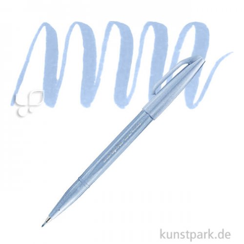 PENTEL Arts Brush Sign Pen - Pastell Einzelstift | Pastell Graublau