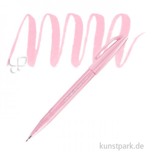 PENTEL Arts Brush Sign Pen - Pastell Einzelstift | Pastell Rosa