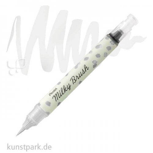 Pentel Milky Brush Pen - Pastell Stift | Weiß