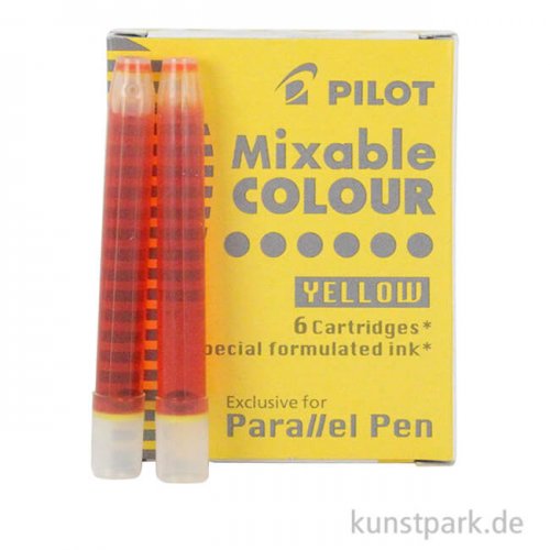 Pilot Pen Patronen 6 Stück, Farbe Gelb